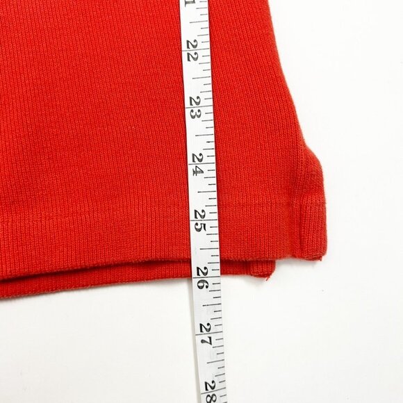 Polo Ralph Lauren Sweater Men's M Orange Quarter-Zip Pullover Collegiate Preppy - Picture 11 of 15
